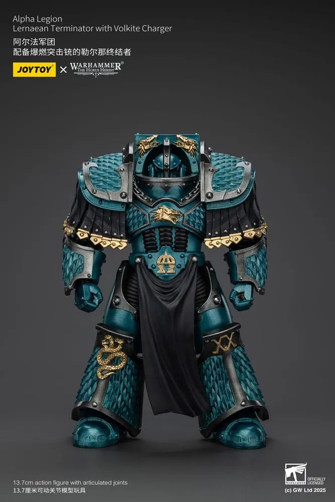 Warhammer The Horus Heresy Actionfigur Alpha Legion Lernaean Terminator with Volkite Charger 20 cm - Smalltinytoystore