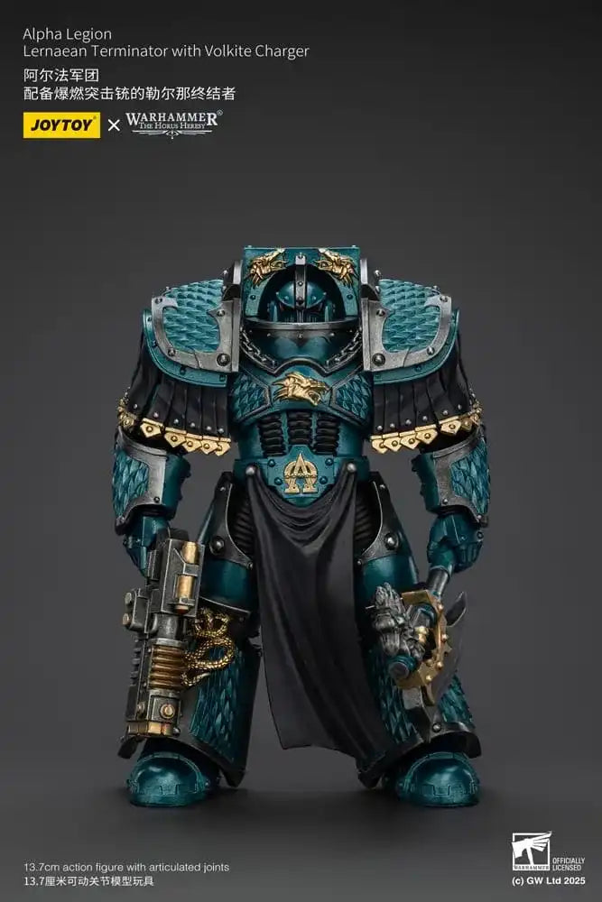 Warhammer The Horus Heresy Actionfigur Alpha Legion Lernaean Terminator with Volkite Charger 20 cm - Smalltinytoystore