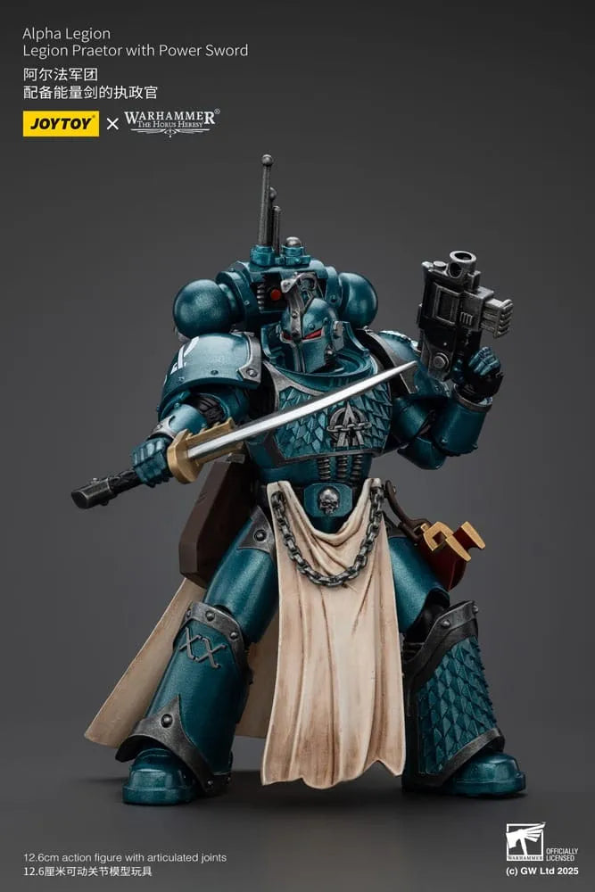 Warhammer The Horus Heresy Actionfigur Alpha Legion Praetor with Power Sword 20 cm - Smalltinytoystore