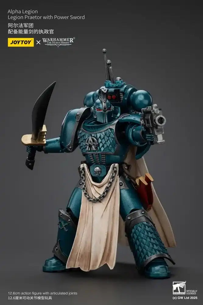 Warhammer The Horus Heresy Actionfigur Alpha Legion Praetor with Power Sword 20 cm - Smalltinytoystore