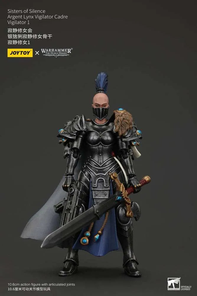 Warhammer The Horus Heresy Actionfigur Sisters of Silence Argent Lynx Vigilator Cadre Vigilator 1 19 cm - Smalltinytoystore