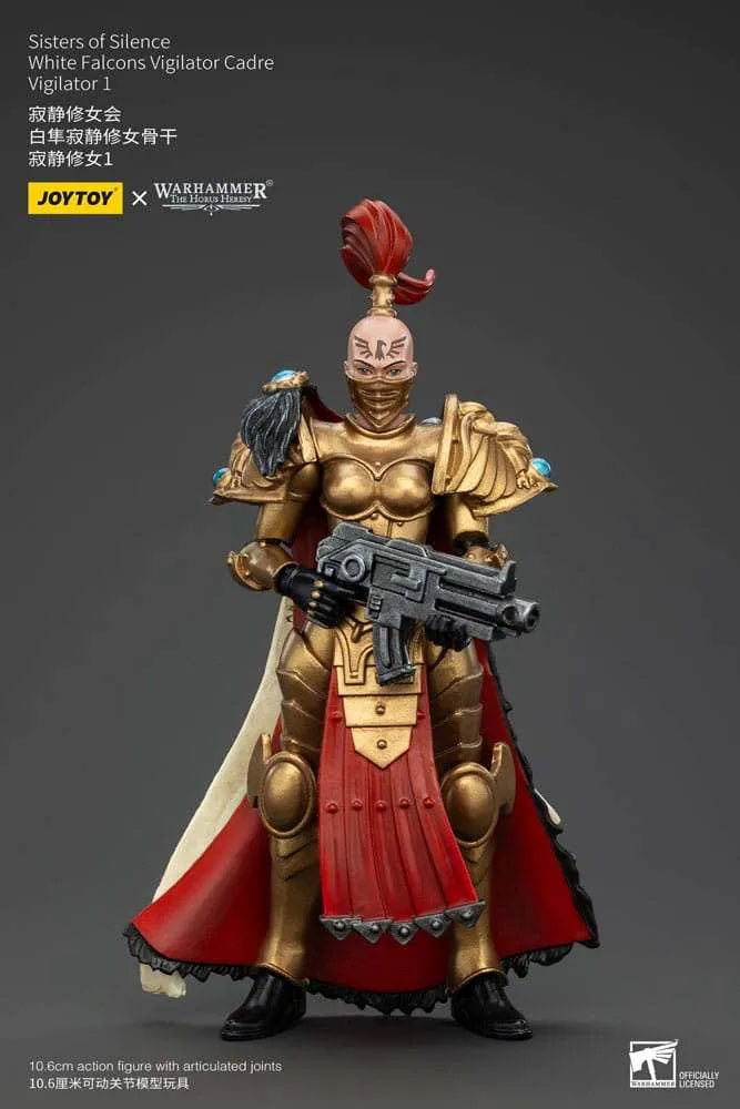 Warhammer The Horus Heresy Actionfigur Sisters of Silence White Falcons Vigilator Cadre Vigilator 1 19 cm - Smalltinytoystore