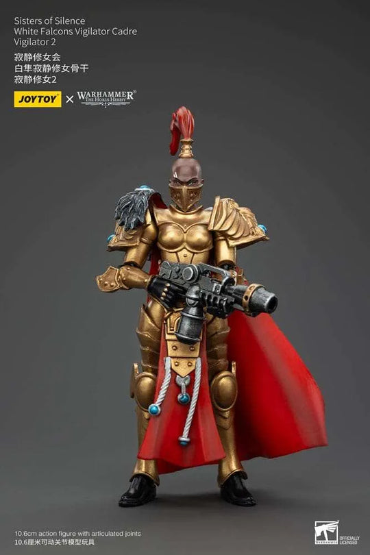 Warhammer The Horus Heresy Actionfigur Sisters of Silence White Falcons Vigilator Cadre Vigilator 2 19 cm - Smalltinytoystore