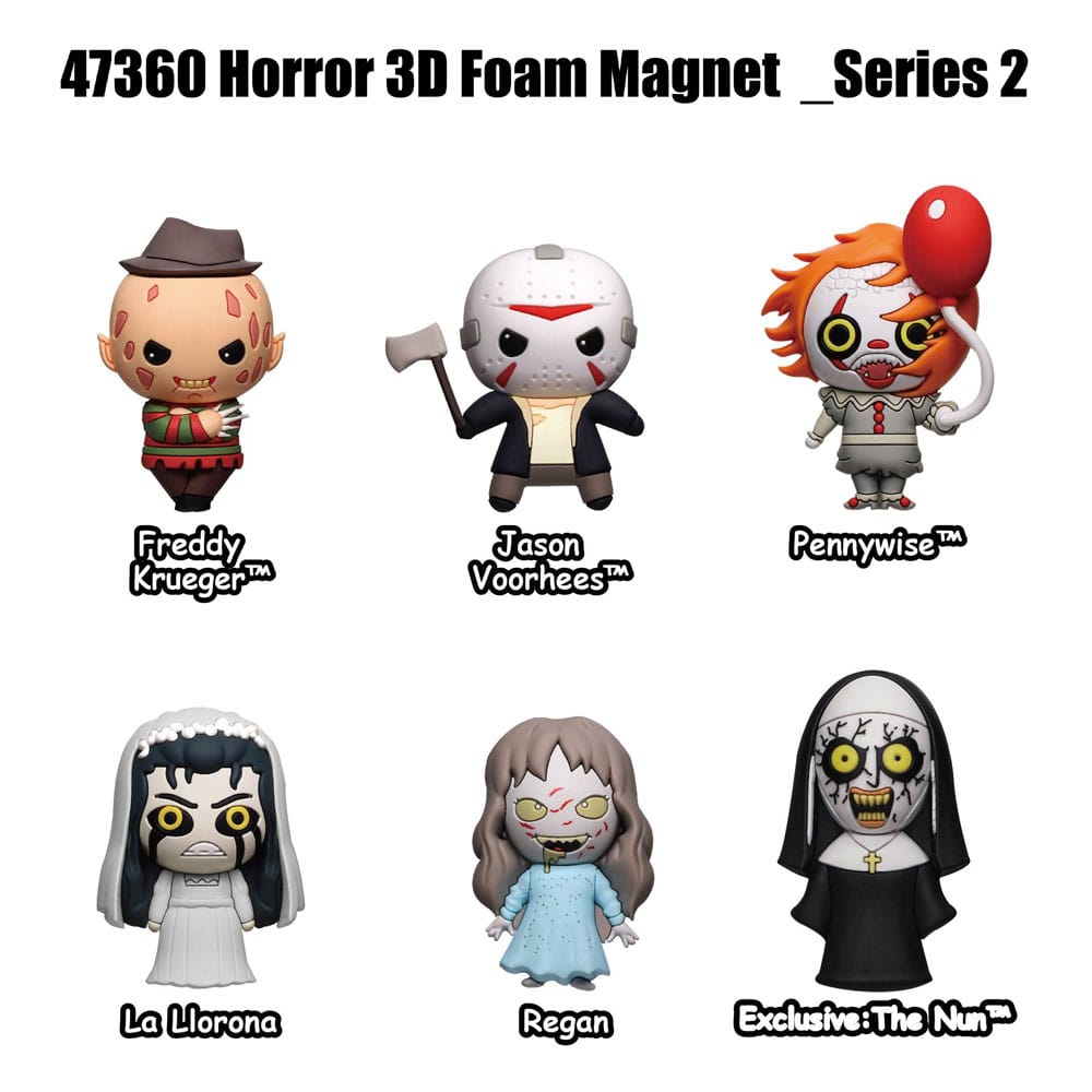 Warner Brother Horror Magnete blind pack Series 2 Display (12) - Smalltinytoystore