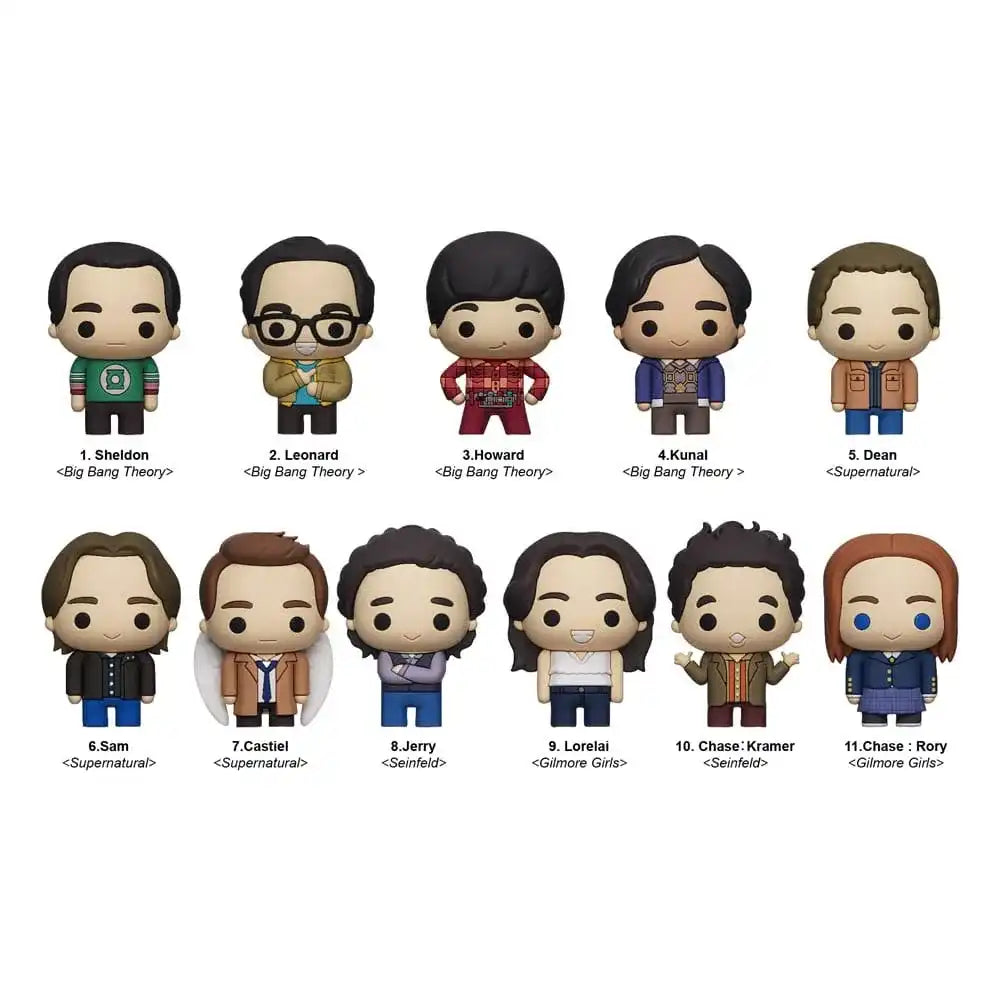 Warner Brothers TV 3D PVC-Taschenanhänger Series 1 Display (24) - Smalltinytoystore