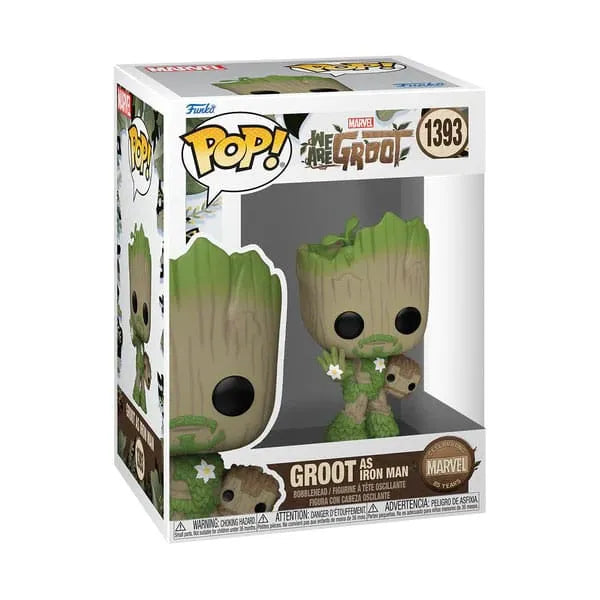 We Are Groot POP! Movies Vinyl Figur Iron Man 9 cm - Smalltinytoystore