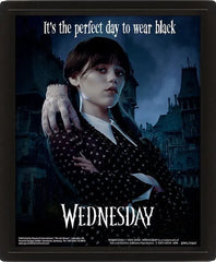Wednesday 3D-Effekt Poster im Rahmen Perfect Day 26 x 20 cm - Smalltinytoystore