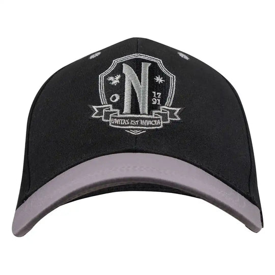 Wednesday Baseball Cap Nevermore Academy Black - Smalltinytoystore