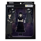 Wednesday by Loungefly Pin Ansteck-Pins 4er-Set Wednesday Addams Paper Doll 3 cm - Smalltinytoystore