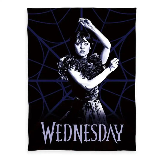Wednesday Flanell-Fleecedecke 130 x 170 cm - Smalltinytoystore