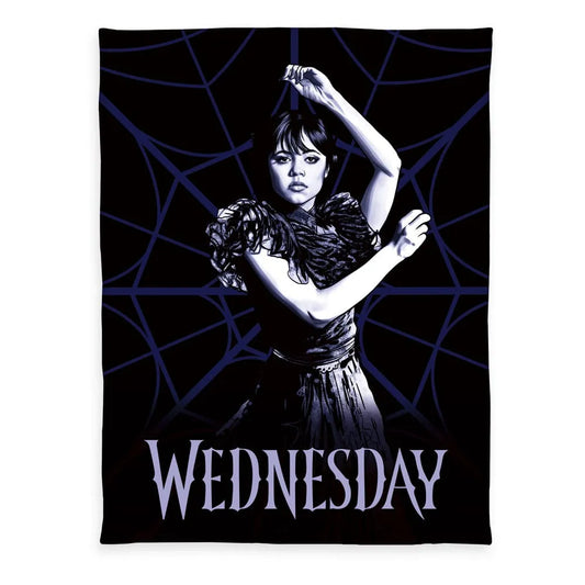 Wednesday Flanell-Fleecedecke 130 x 170 cm - Smalltinytoystore