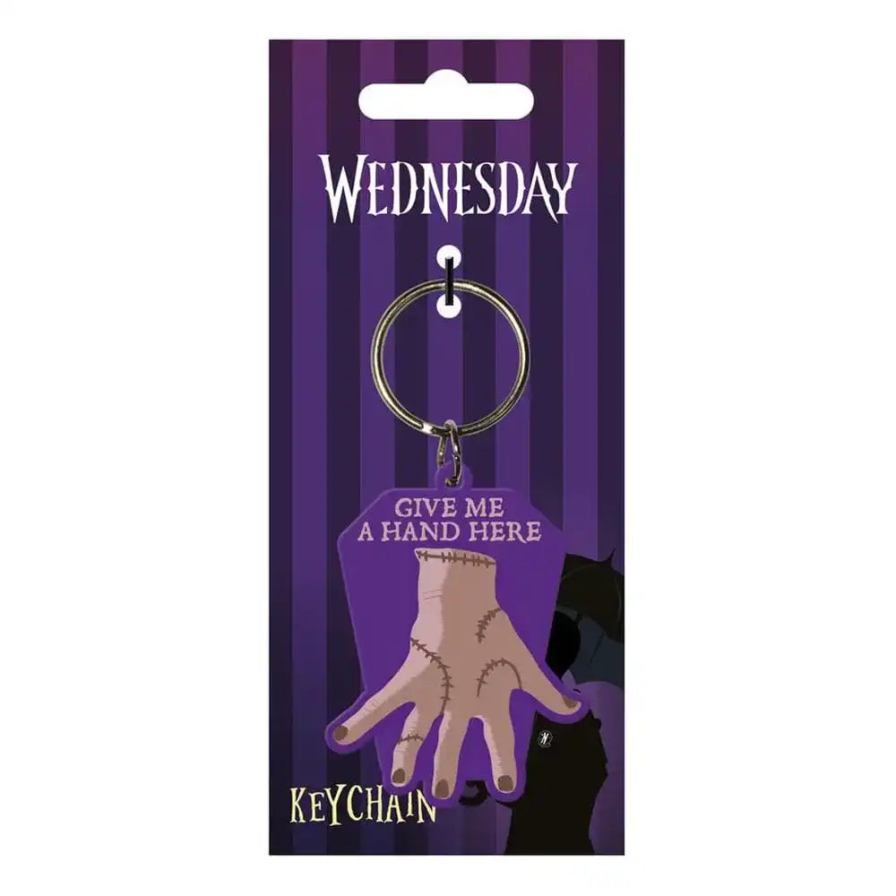 Wednesday Gummi-Schlüsselanhänger Give Me A Hand - Smalltinytoystore
