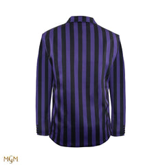 Wednesday Jacke Nevermore Academy Purple Striped Blazer Größe L - Smalltinytoystore