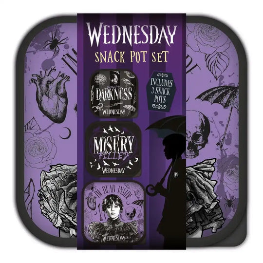 Wednesday Lunchboxen 3 in 1 Snack Pots - Smalltinytoystore