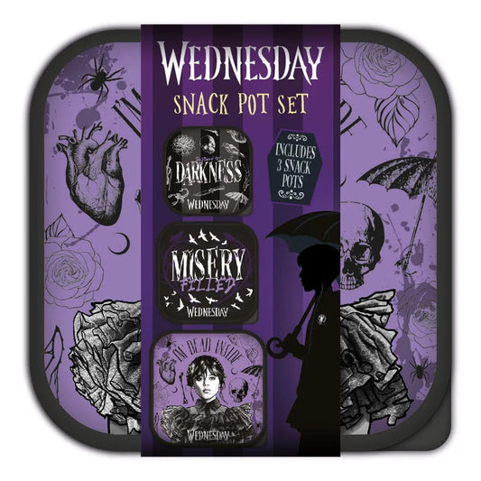 Wednesday Lunchboxen 3 in 1 Snack Pots - Smalltinytoystore