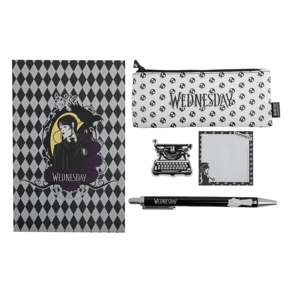 Wednesday Schreibset 5-teilig Black - Smalltinytoystore