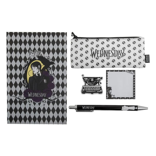 Wednesday Schreibset 5-teilig Black - Smalltinytoystore