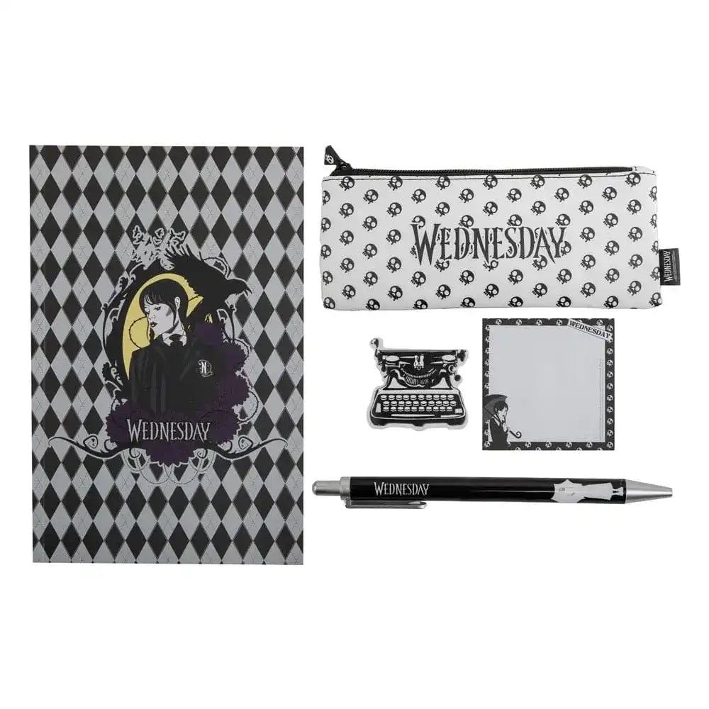 Wednesday Schreibset 5-teilig Black - Smalltinytoystore