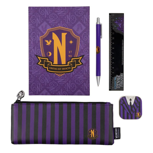 Wednesday Schreibset 5-teilig Purple - Smalltinytoystore
