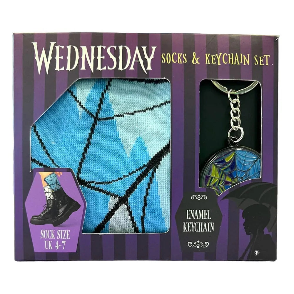 Wednesday Set Schlüsselanhänger und Socken - Smalltinytoystore