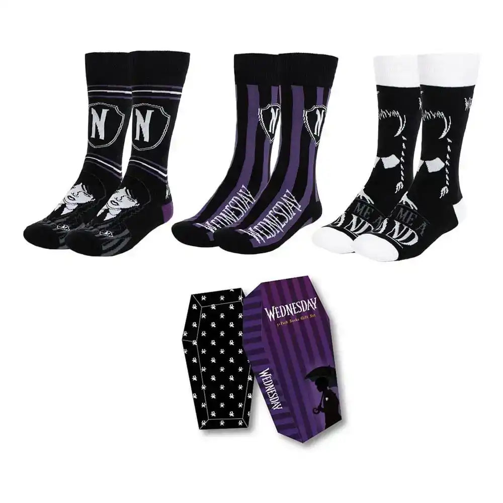 Wednesday Socken 3er-Pack 36-43 - Smalltinytoystore