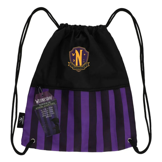 Wednesday Stoffbeutel Nevermore Academy Purple - Smalltinytoystore