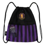 Wednesday Stoffbeutel Nevermore Academy Purple - Smalltinytoystore