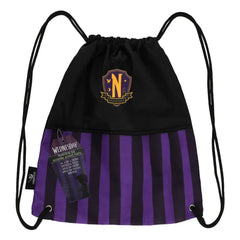 Wednesday Stoffbeutel Nevermore Academy Purple - Smalltinytoystore