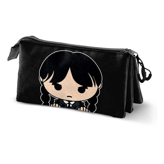 Wednesday Triple Federmäppchen Chibi Black - Smalltinytoystore
