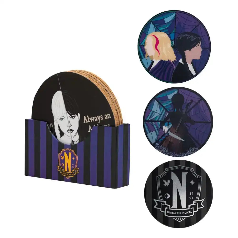 Wednesday Untersetzer 4er-Pack - Smalltinytoystore