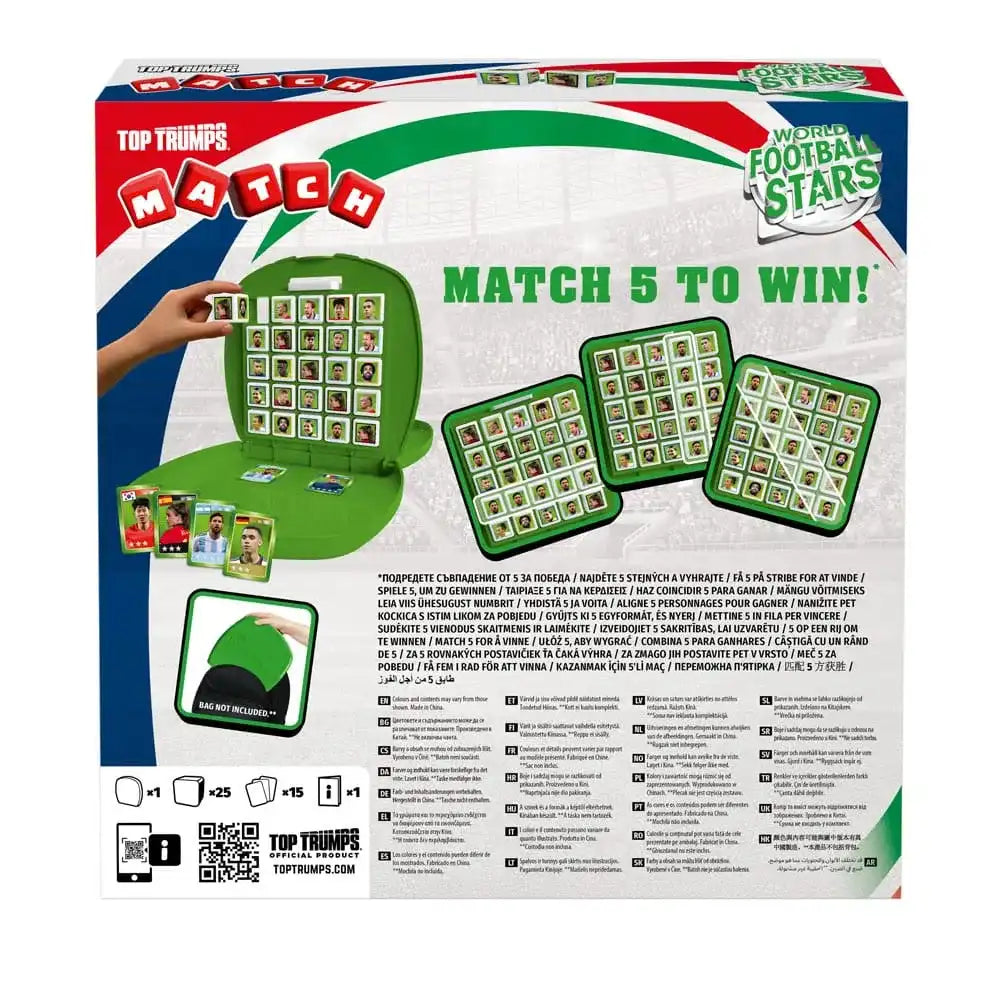 Weltfussballstars Strategiespiel Top Trumps Match - The Crazy Cube Game Green Version - Smalltinytoystore
