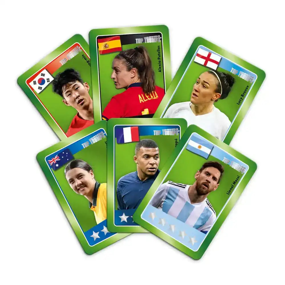 Weltfussballstars Strategiespiel Top Trumps Match - The Crazy Cube Game Green Version - Smalltinytoystore