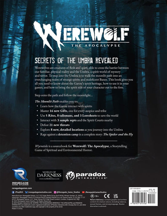 Werewolf: The Apocalypse 5th Edition RPG Buch The Moonlit Path *Englische Version* - Smalltinytoystore