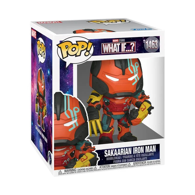 What If...? Oversized POP! Animation Vinyl Figur Sakaarian Iron Man 15 cm - Smalltinytoystore