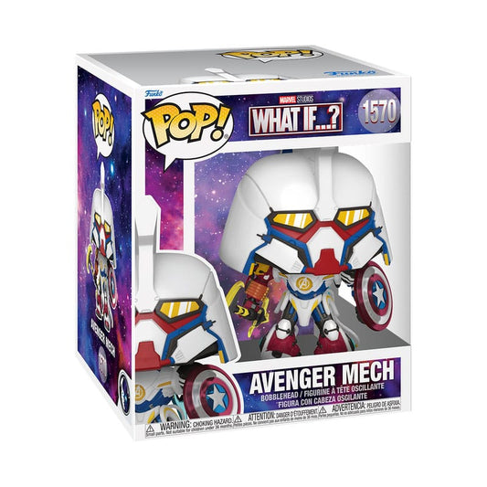 What If...? Super Sized POP! Marvel Vinyl Figur Super Mech 15 cm - Smalltinytoystore