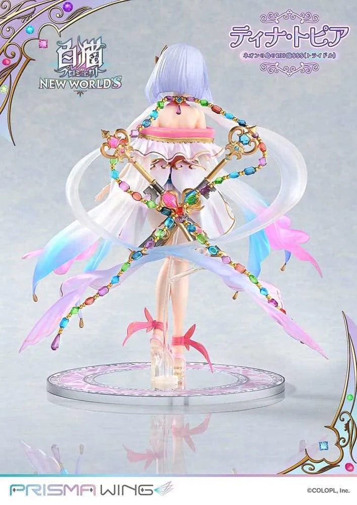 White Cat Project Prisma Wing PVC Statue 1/7 Tina Topia (The 10 Billion Tridollars of Neon Island) 22 cm - Smalltinytoystore