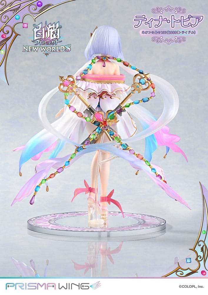 White Cat Project Prisma Wing PVC Statue 1/7 Tina Topia (The 10 Billion Tridollars of Neon Island) 22 cm - Smalltinytoystore