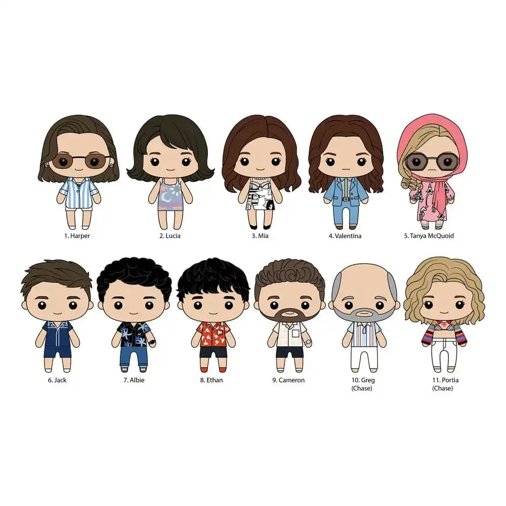 White Lotus 3D PVC-Taschenanhänger Series 1 Display (24) - Smalltinytoystore
