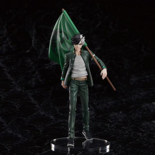 Wind Breaker Statue PVC Sakura Haruka Limited Edition with Bowfurylin School Flag 18 cm - Smalltinytoystore