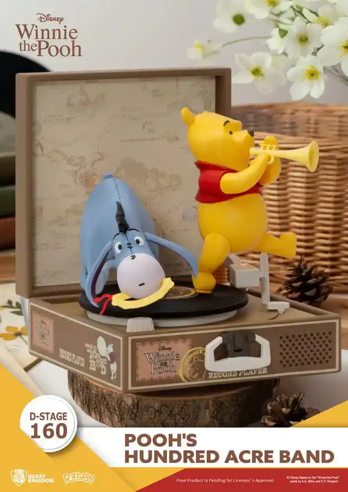 Winnie Puuh Record Player Series PVC Figur Pooh's Hundred Acre Band 12 cm