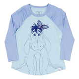 Winnie the Pooh by Loungefly Tee T-Shirt Unisex Eeyore Shirred Raglan Größe M - Smalltinytoystore