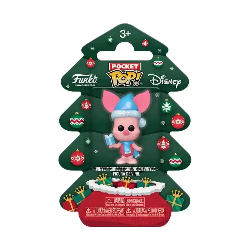 Winnie the Pooh Holiday 2025 Pocket POP! Vinyl Schlüsselanhänger Piglet Tree Holiday Box 4 cm - Smalltinytoystore