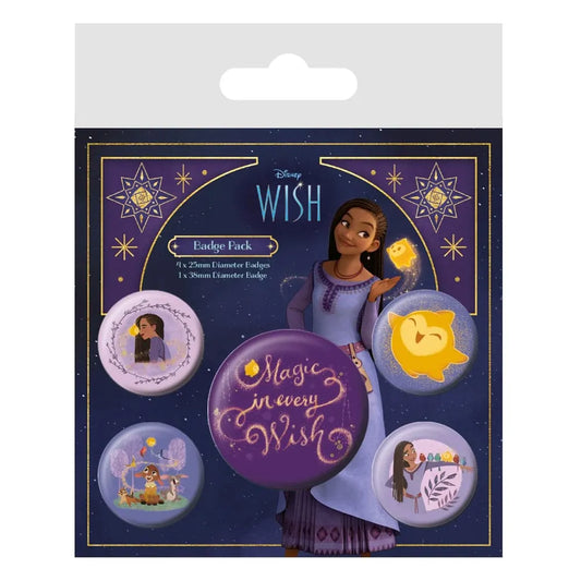 Wish Ansteck-Buttons 5er-Pack Magic In Every Wish - Smalltinytoystore