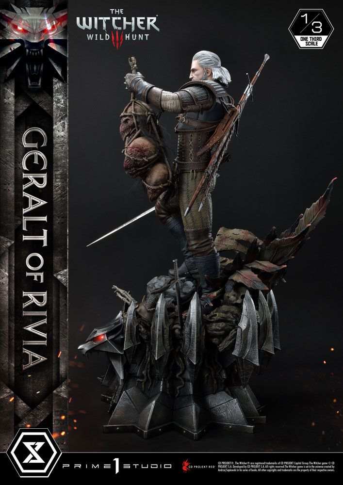 Witcher 3 Wild Hunt Statue 1/3 Geralt von Riva 88 cm - Smalltinytoystore
