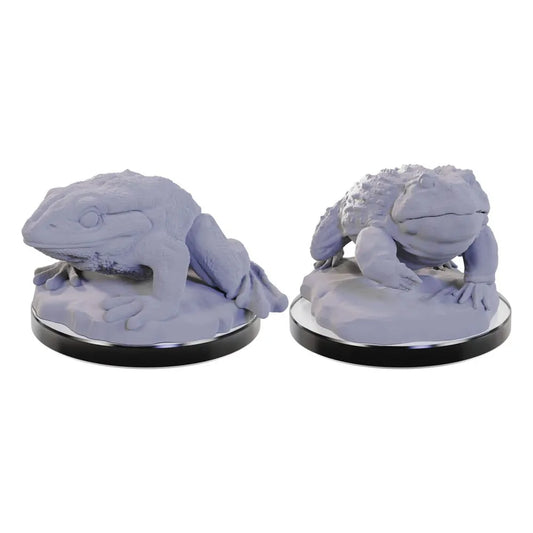 WizKids Deep Cuts Miniatures Miniaturen unbemalt 2er-Pack Giant Frogs - Smalltinytoystore