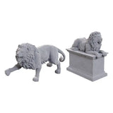 WizKids Deep Cuts Miniatures Miniaturen unbemalt 2er-Pack Stone Lion - Smalltinytoystore