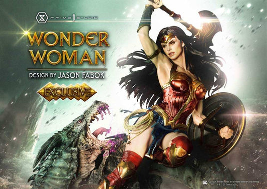 Wonder Woman Statue 1/3 Wonder Woman vs. Hydra Exclusive Bonus Version 90 cm - Smalltinytoystore