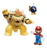 World of Nintendo Actionfiguren 3er-Pack Mario vs. Bowser Lava Battle 6-15 cm - Smalltinytoystore