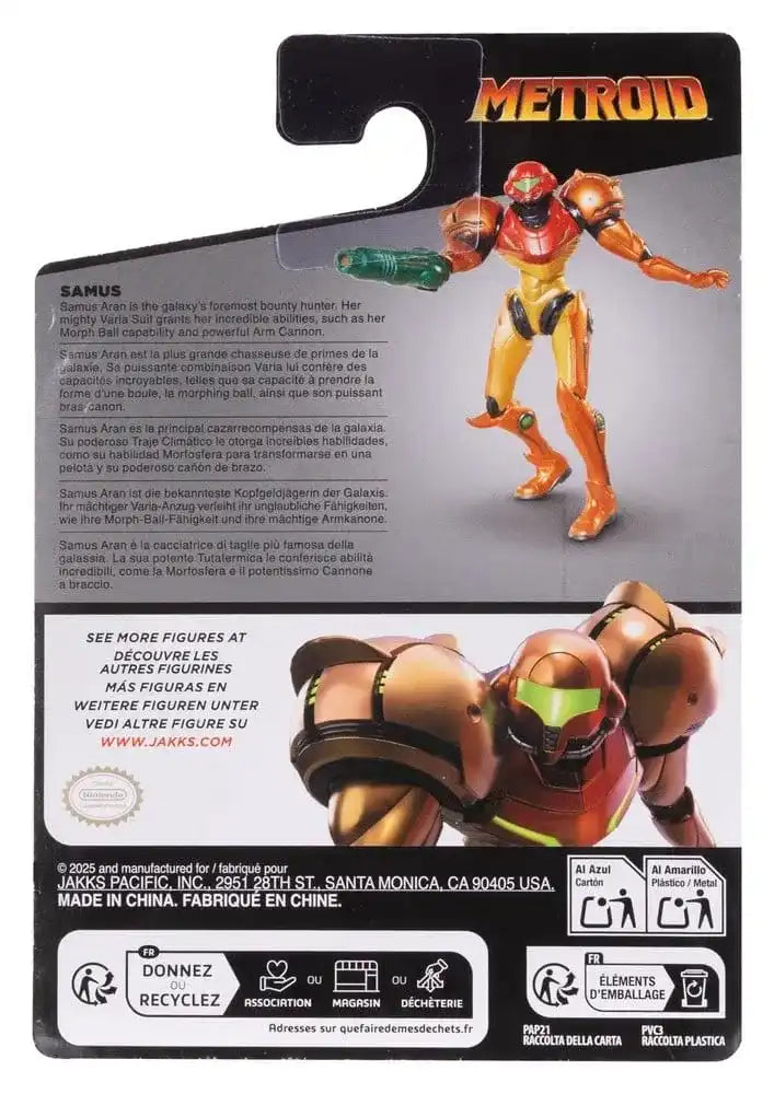 World of Nintendo Metroid Actionfigur Samus 6 cm