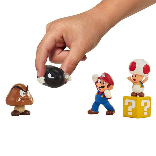 World of Nintendo Minifiguren 5er-Pack New Super Mario Bros. U Eichenhain 6 cm - Smalltinytoystore